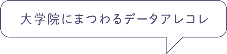 大学院にまつわるデータアレコレ